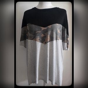 Haptics, By Holley Harper, Size Large, Leopard with Stripe Pattern